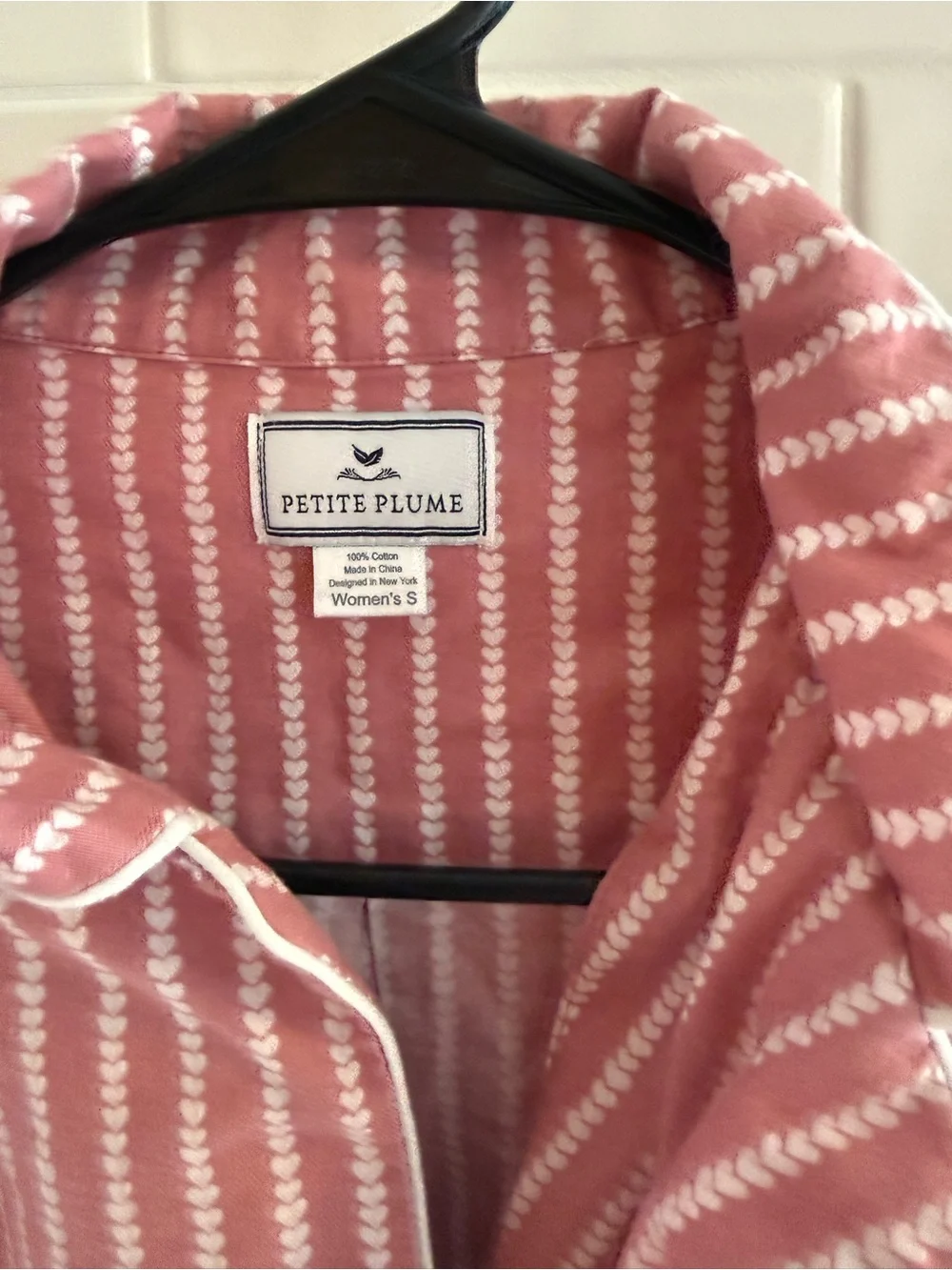 Petite Plume Waverly Rose Pink Stripe Cotton Pajama Set
